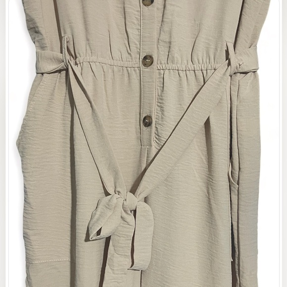 PIE IN THE SKY Casual Jumpsuit with Long and Wide Pants with Buttons for Women L - Picture 6 of 10